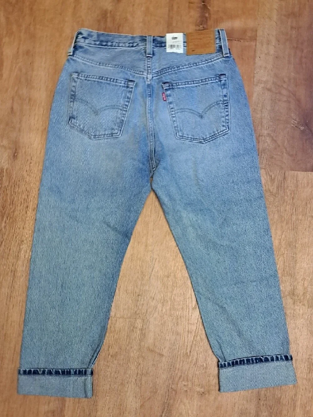 Levi's Selvedge 501 Crop Womens Jeans Size 28 NWT - Picture 4 of 10